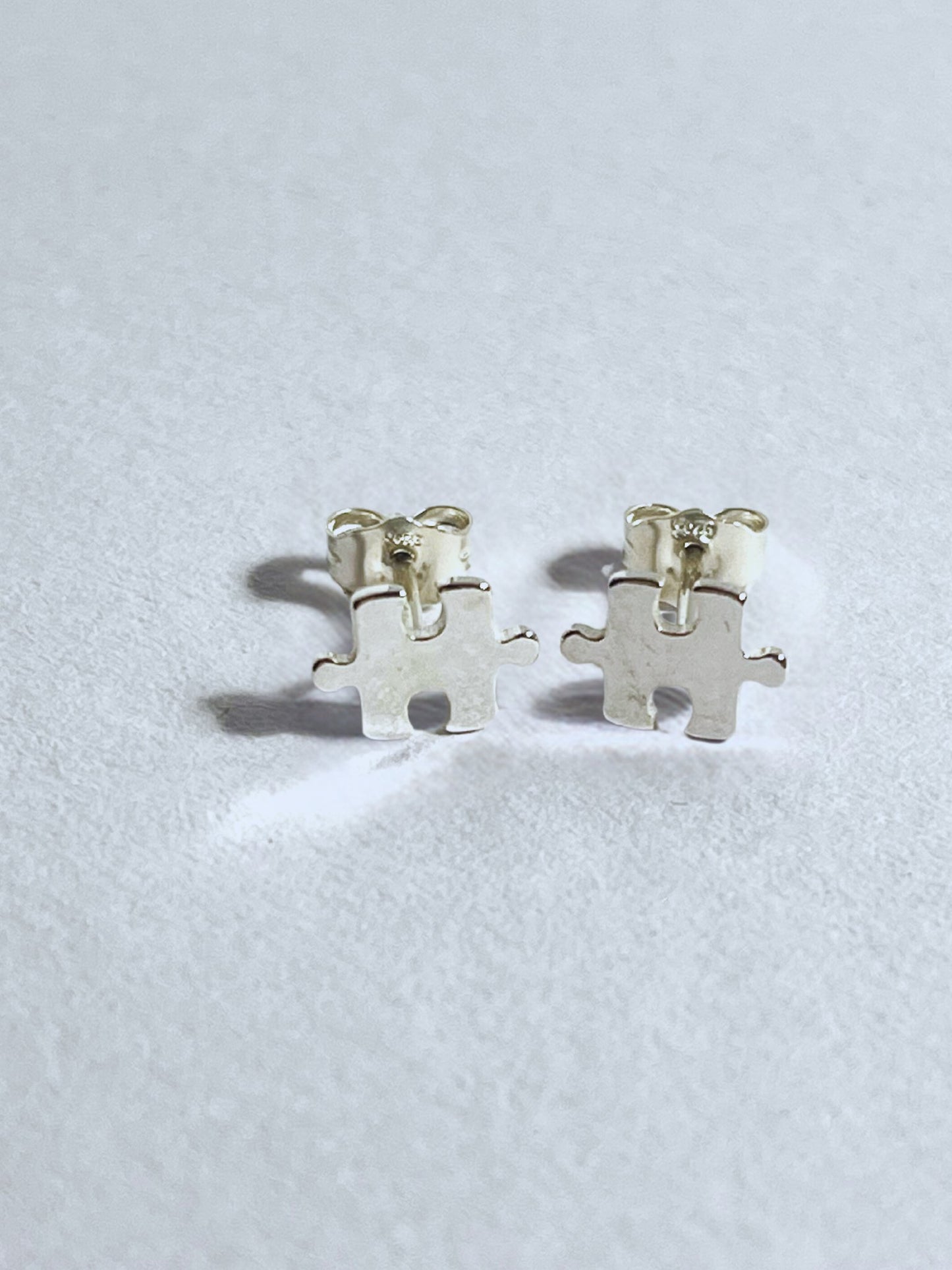 Jigsaw Puzzle Piece Stud Earrings - Stellify
