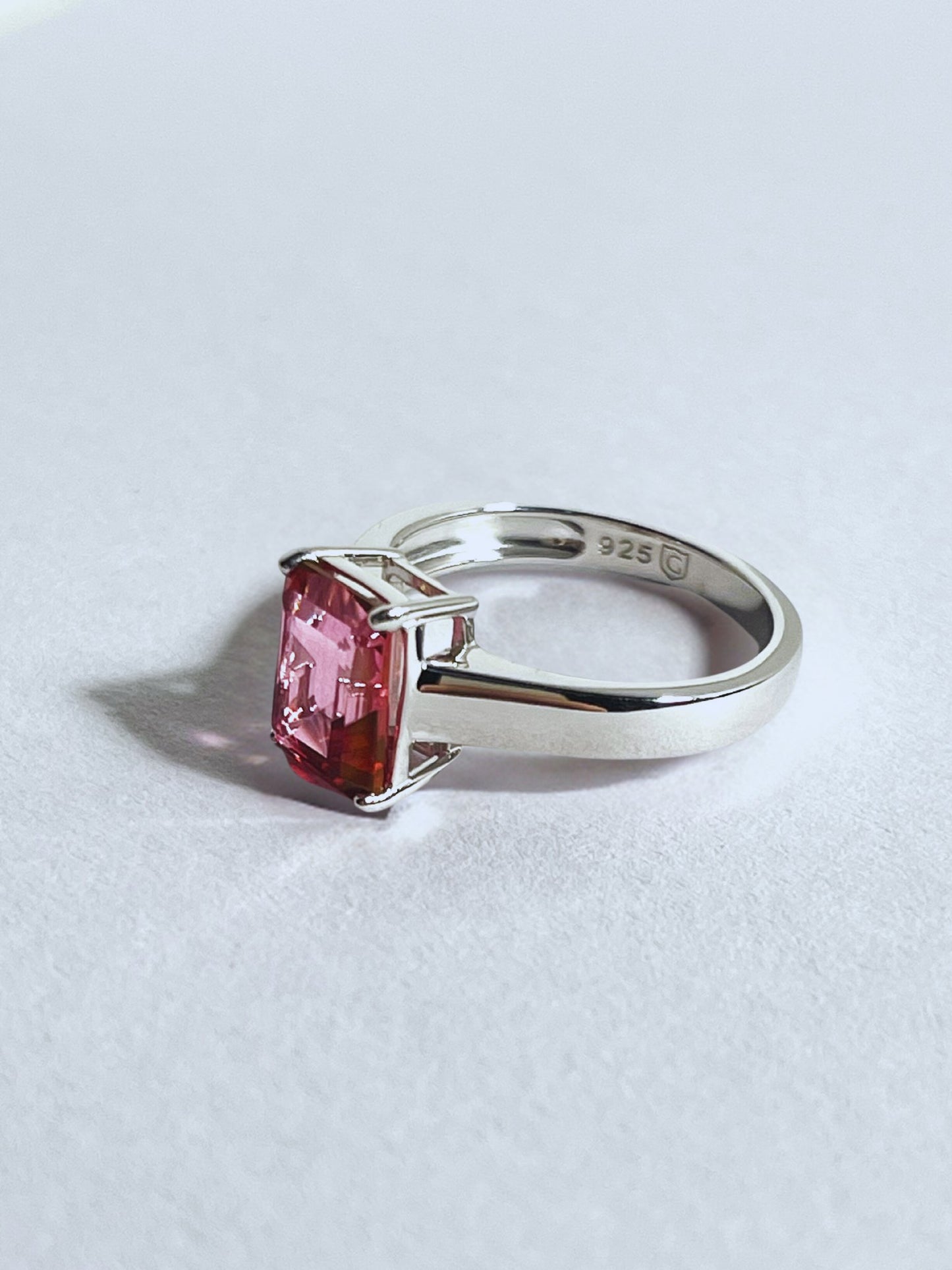 Topaz 2ct Brazilian Marambaia Coral Topaz Ring - Stellify