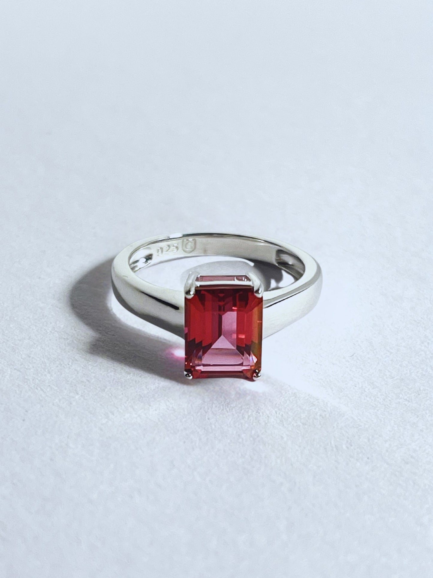 Topaz 2ct Brazilian Marambaia Coral Topaz Ring - Stellify