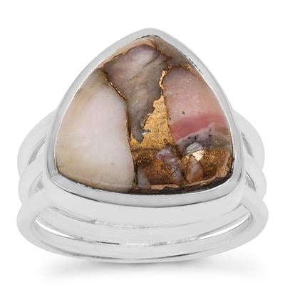 Blooming Agate Trio Band Ring - Stellify