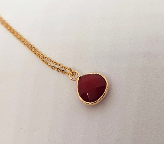 Carnelian Teardrop Necklace - Stellify