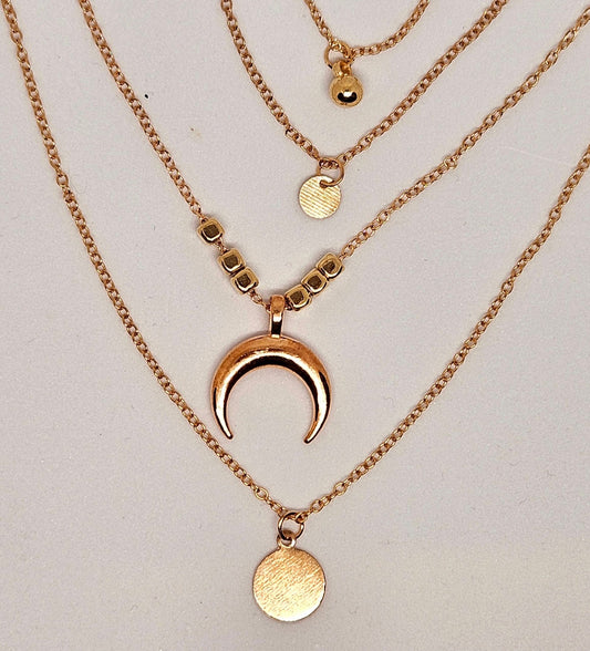 Elliptical Layered Necklace - Stellify
