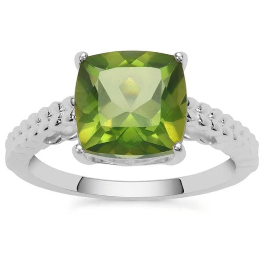 Fern Green Quartz Statement Ring - Stellify
