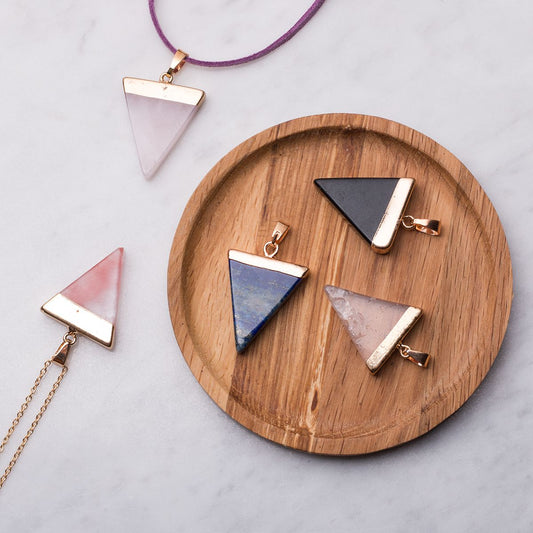 Lapis Lazuli Triangle Pendant - Stellify