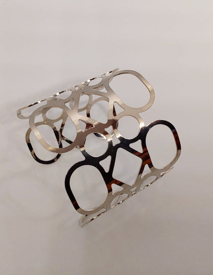 Moon Cuff Bangle Silver - Stellify