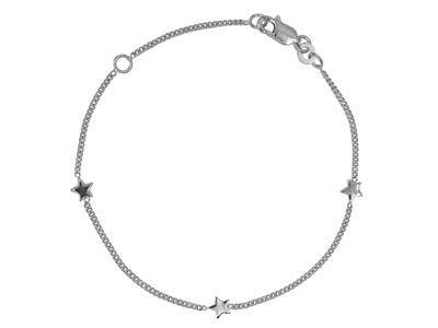 Sterling Silver Star Chain Bracelet from the Stellify Signature Collection - Stellify