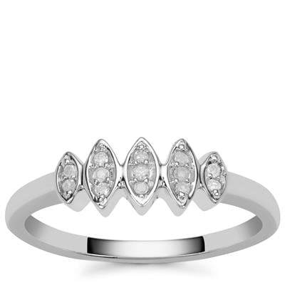 Sterling Silver White Diamond Pave Ring - Stellify