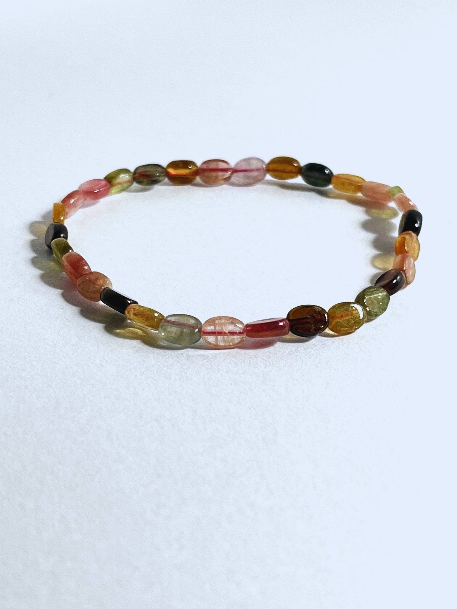 Stunning 30cts Multi-Colored Tourmaline Stretchable Bracelet - Stellify