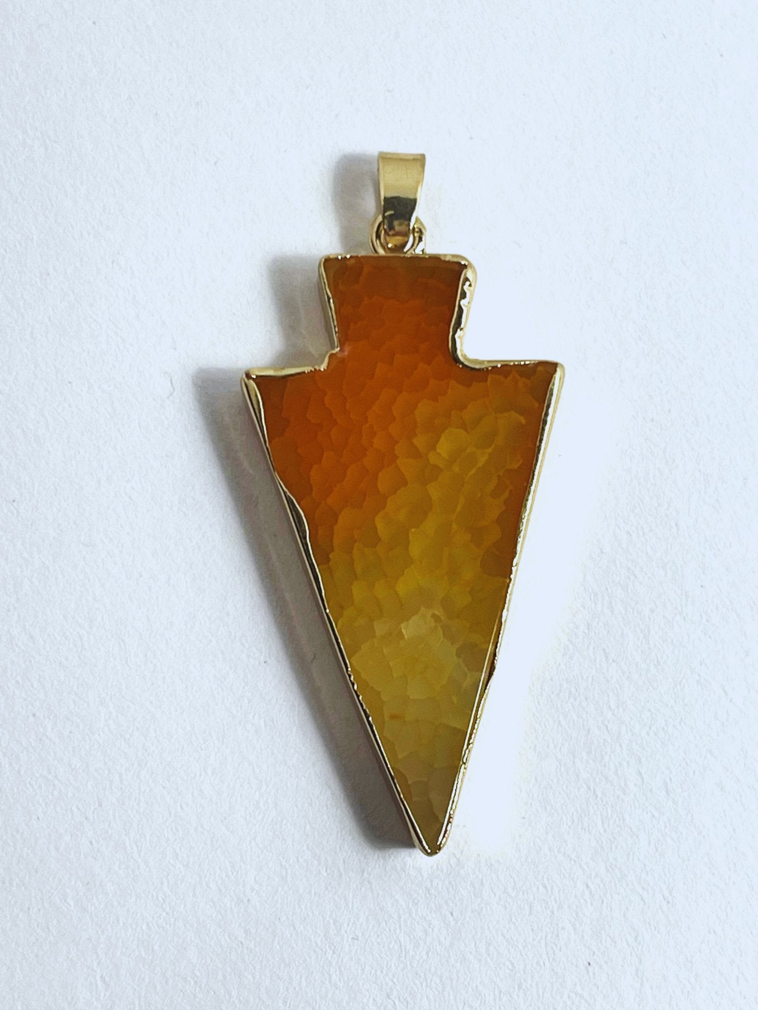 The Oriental Agate Arrowhead Pendant - Stellify