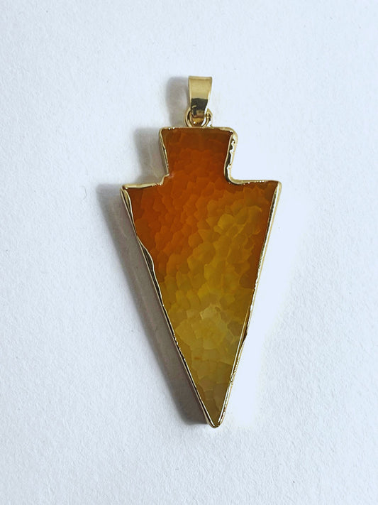 The Oriental Agate Arrowhead Pendant - Stellify